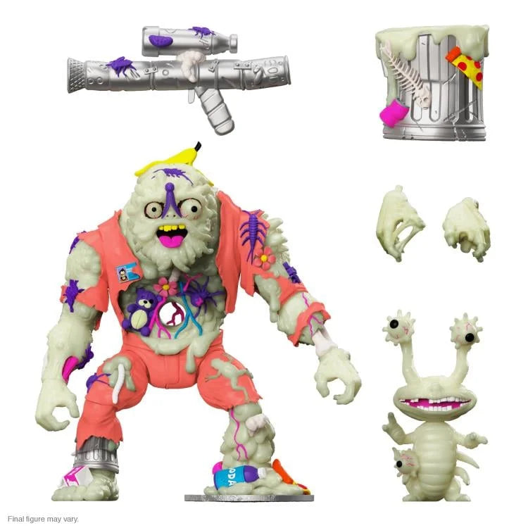 Muckman & Joe Eyeball (Glow in the Dark 2022 NYCC Exclusive) Teenage Mutant Ninja Turtles 7 in. Action Figure Ultimates! Super7