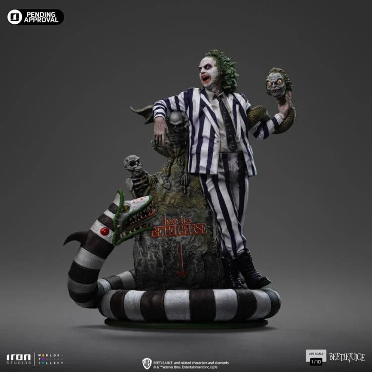 Beetlejuice 1:10 Deluxe Art Scale Limited Edition Statue Iron Studios 2026