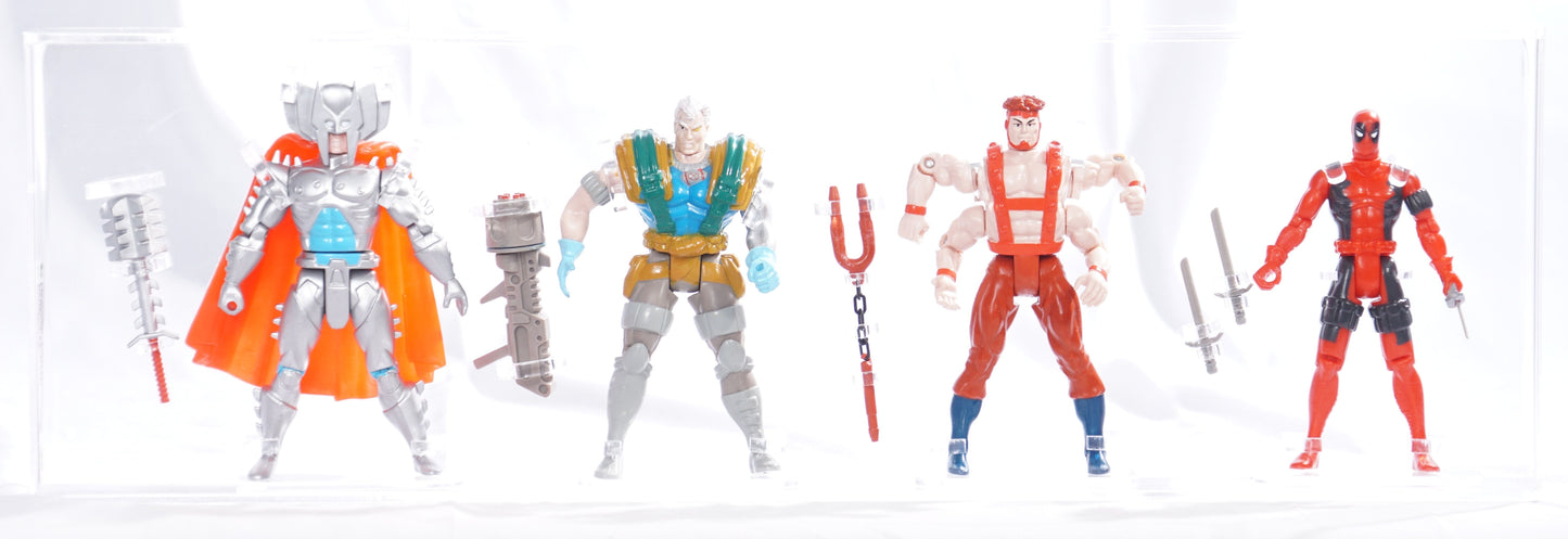 "Marvel's X_Force" 4 figure set (Cable, Deadpool, Stryfe, and Forearm) ToyBiz Sears Mail Away 1992