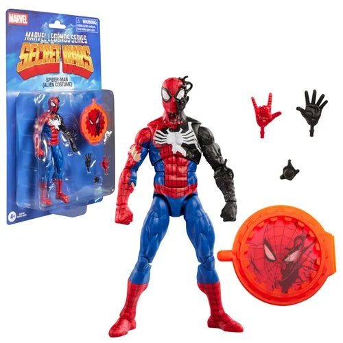 Spider-Man Alien Costume Marvel Legends Secret Wars Hasbro Action Figure