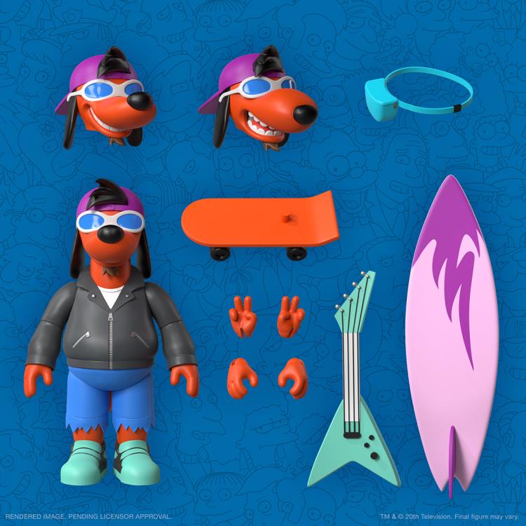 Poochie The Simpsons (Wave 1) 7 in. Action Figure Ultimates! Super7