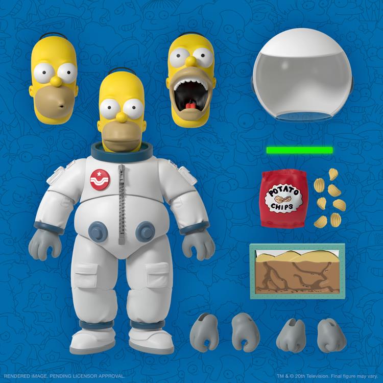 Deep Space Homer The Simpsons (Wave 1) 7 in. Action Figure Ultimates! Super7
