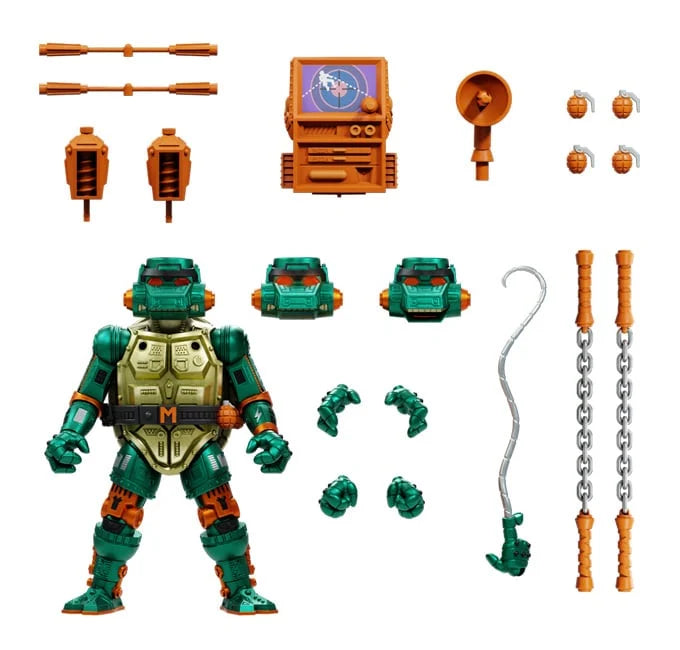 Warrior Metalhead Michelangelo Teenage Mutant Ninja Turtles 7 in. Action Figure Ultimates! Super7