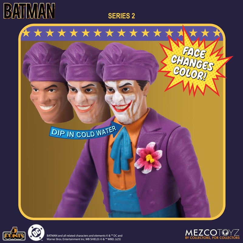 The Joker Batman: 1989 Series 2 Action Figure 5 Points Mezco Toyz 2026